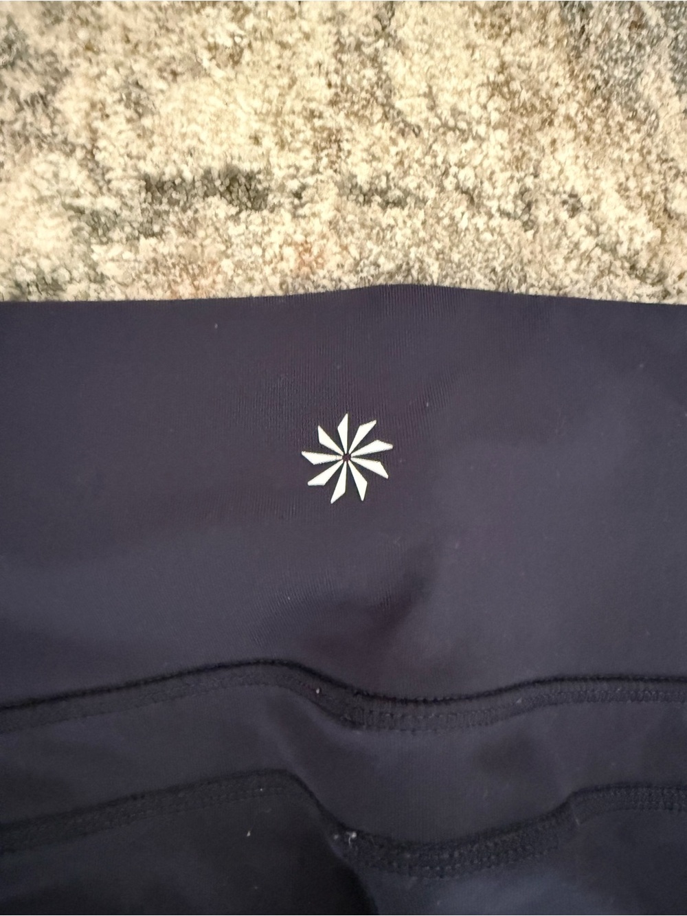Athleta Navy Blue Bootcut Yoga Pants Size Medium 30” Inseam - Picture 5 of 5
